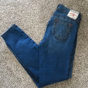 True Religion Women's Classic Blue Skinny Jeans